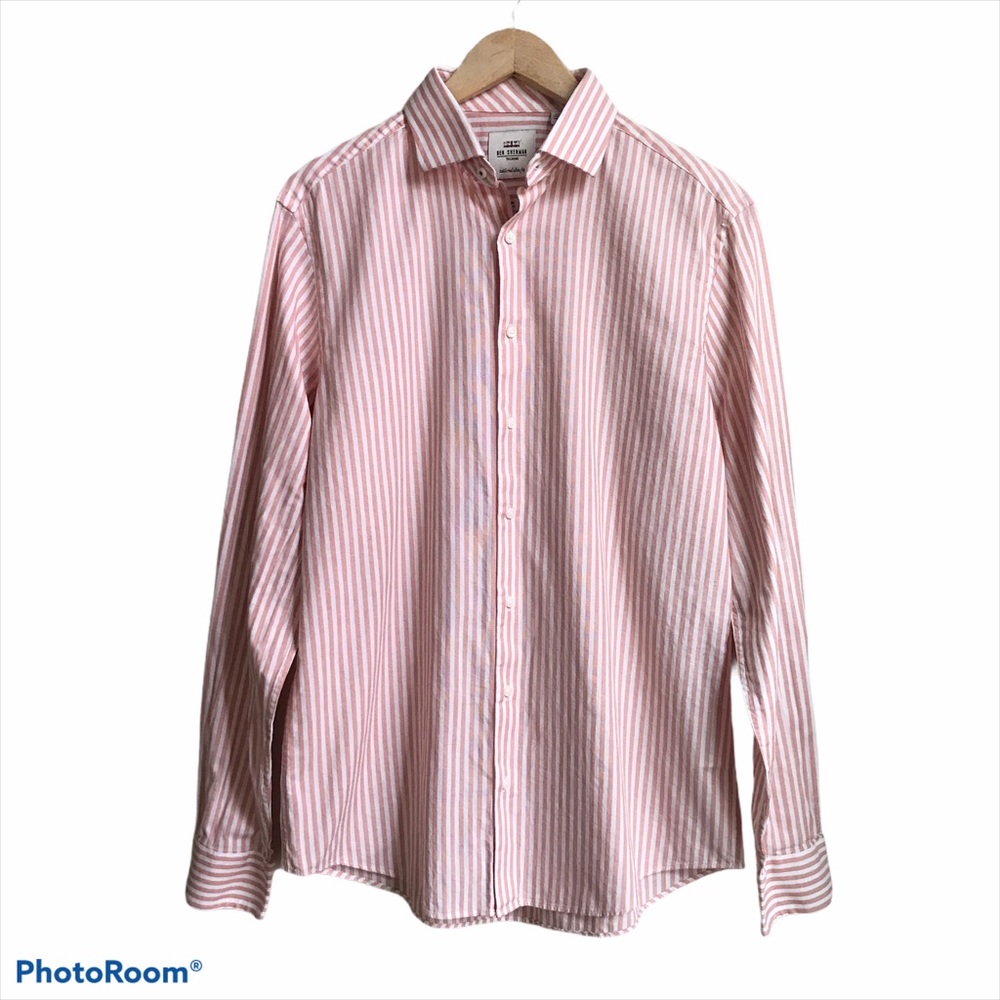 Ben Sherman Tailored Slim Fit Button Striped Shirt